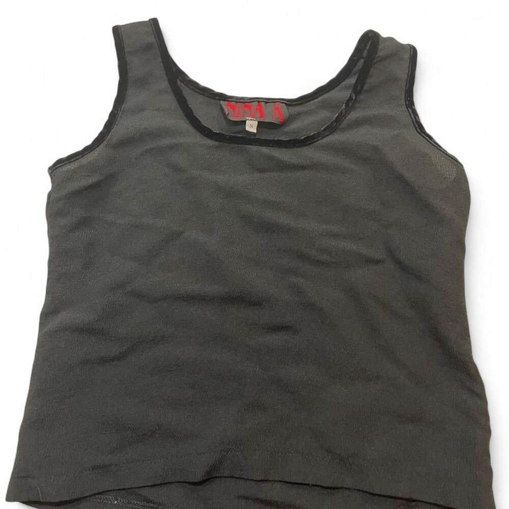 American-vintage Women's Black and Grey Vest